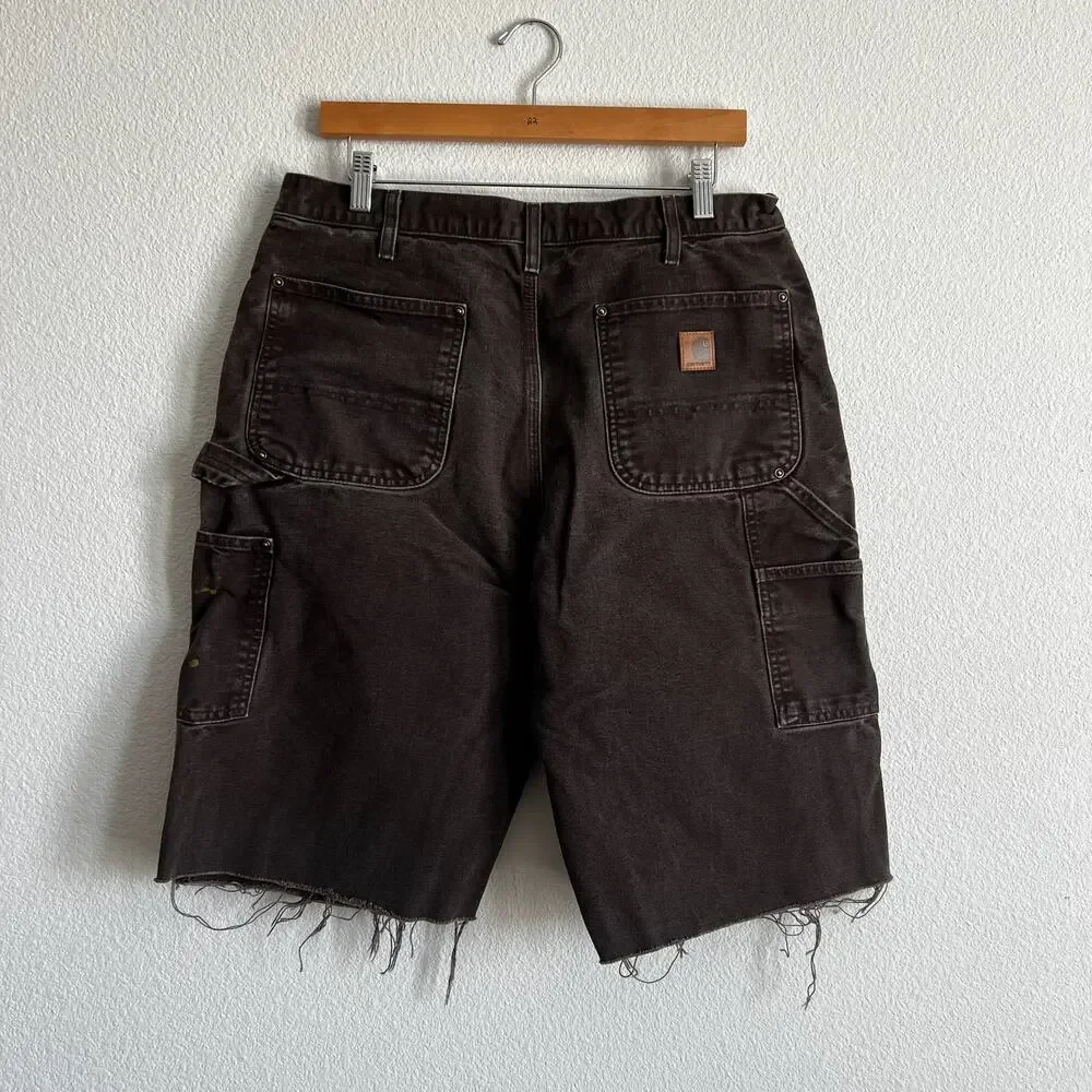 Carhartt brown double knee work wear carpenter shorts
